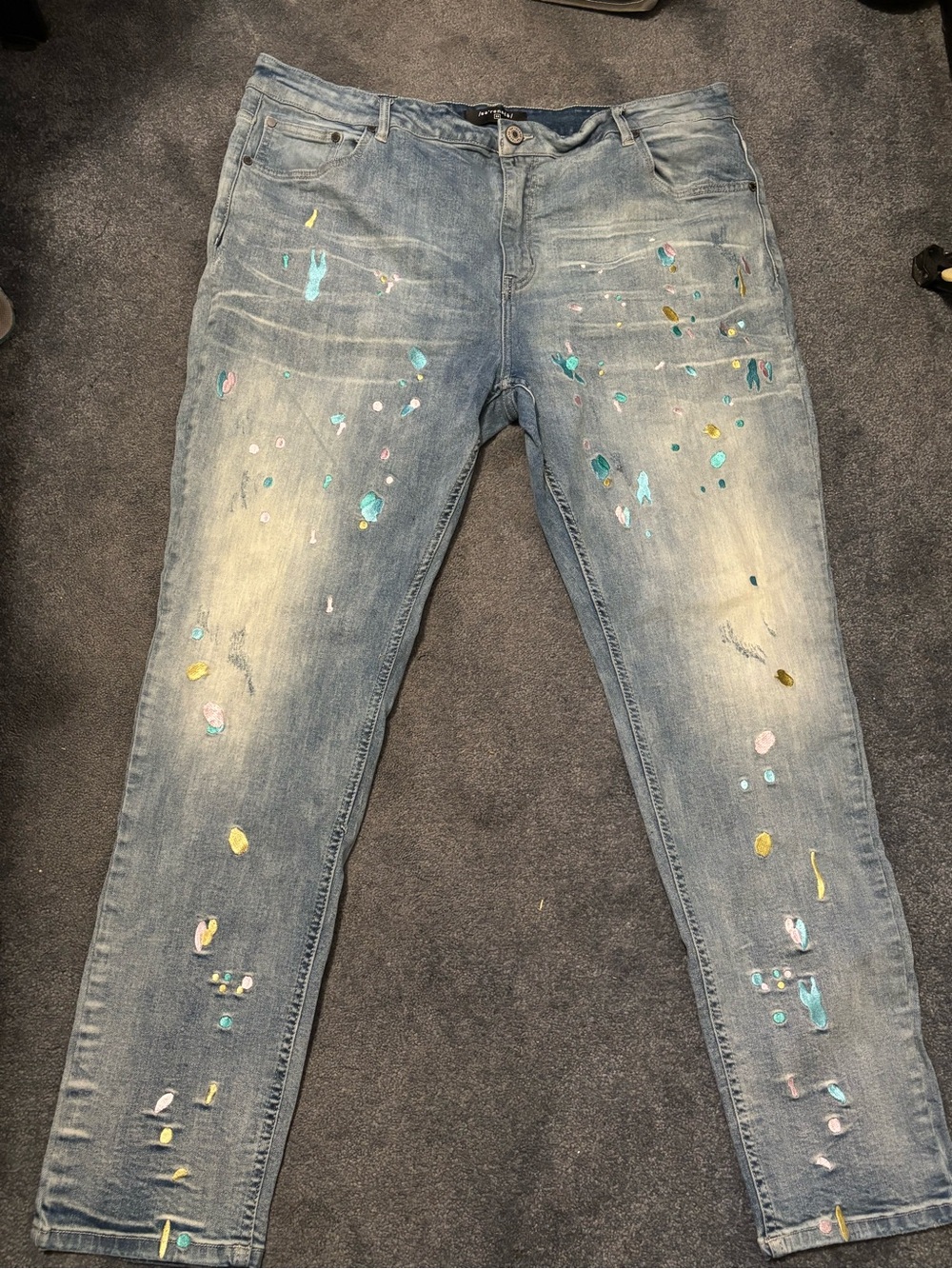 Serenede jeans “paint splatter”